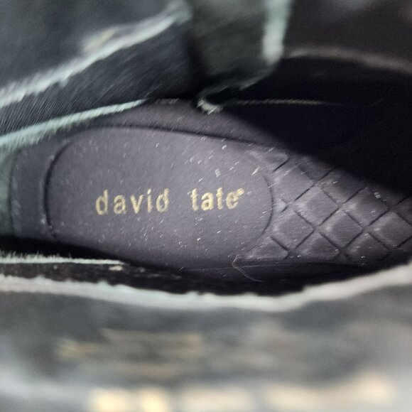 David Tate Shoes Womens Size 8 Black Leather Side Zip Ankle Boots - Picture 11 of 12